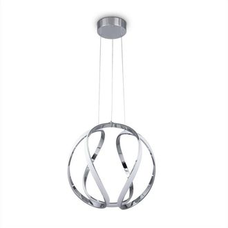 Paco Home Led Luminaria Suspensión Decoración Salón Comedor Despacho Atemporal Moderna Tipo 2, Chrome - Weiß (de) - Paco Home