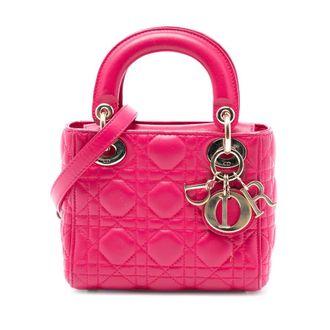 Dior Pre-owned Dior Mini Lambskin Cannage Lady Dior Ladies UFEQZF4LJ089Y07K