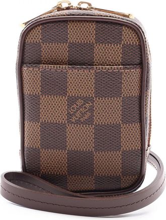 Louis Vuitton Brown Damier Canvas Damier Canvas Leather Pvc Pouch (Pre-Owned)