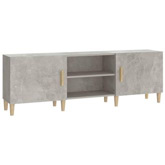 Berkfield Home TV Cabinet Concrete Grey 150x30x50 cm Engineered Wood | Size: 150 x 30 x 50 cm