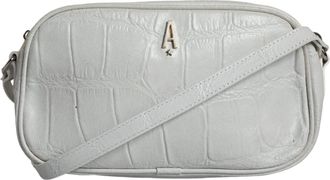 Aniye By Croc Print Leather Crossbody Sling Womens Bag (Pre-Owned)