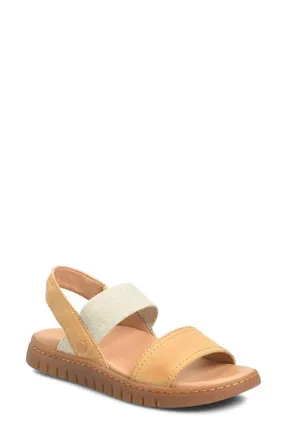 B&oslash;rn Amabel Sandal in Yellow Leather at Nordstrom, Size 10