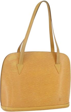 Louis Vuitton Lussac Epi Leather Yellow Leather Handbag (Pre-Owned)