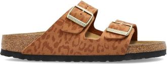 Birkenstock Arizona BS Narrow Fit - Dames - Sandalen - Bruin - 38 EU - Leer - Schoenen