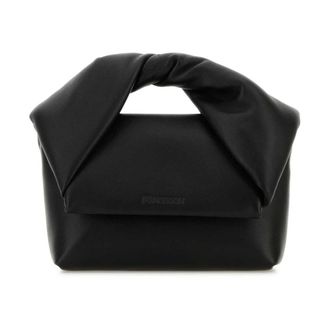 J.W.Anderson Leather Twist Handle Bag - female - JW Anderson - Handbags - Black - ONE SIZE - Bags