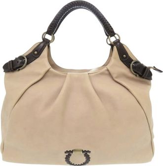 Ferragamo Pre-owned Ferragamo Leather Gancini Tote Ladies DBBM75S2PIDW79BL
