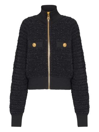 Balmain Tweed Bomber Jacket