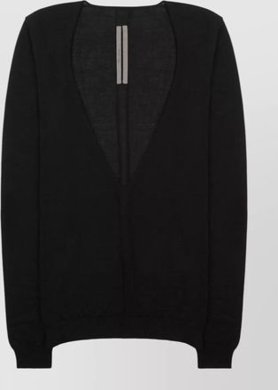 Rick Owens virgin wool v-neck sweater
