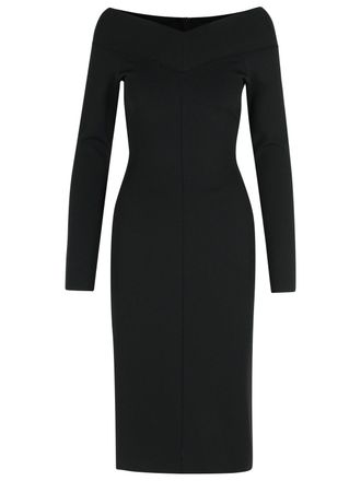 Stella McCartney Stella McCartney Black Viskose Mischkleid