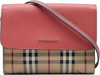 Burberry Pre-owned Burberry Haymarket Check Coated Canvas and Calfskin Loxley Crossbody Unisex UG3YRW91RDZ6KCIW