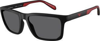 Emporio Armani Moderne zonnebril met UV-bescherming - Heren - Zonnebrillen - Zwart - 57 MM - Accessoires