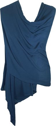 World of Shawls Ladies Jersey Scarf Wrap Stole Warm Soft Stretchy (Navy)
