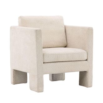 Meubles et Design Sill&oacute;n de tela boucl&eacute; - Beige