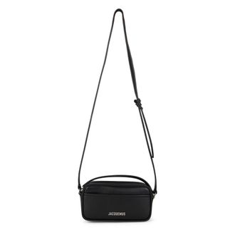 Jacquemus Tassen, Heren, Zwart, ONE Size, Leer, Le Baneto Schoudertas