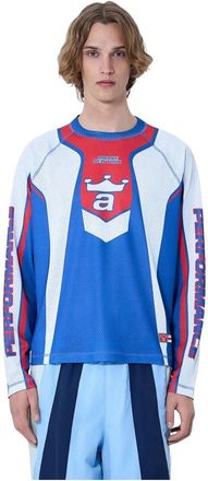 Awake NY Mesh Jersey Racer - male - Awake NY - Long Sleeve T-Shirts - Blue - 2XL - Tops