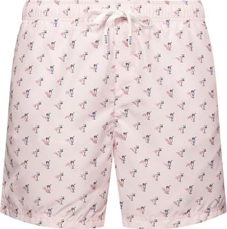 Eton Drinks Swim Trunks in Pink/Red at Nordstrom, Size Xx-Large