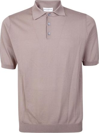 Ballantyne Claraite Katoenen Polo Shirt - Heren - Polos - Beige - M - Katoen - Tops