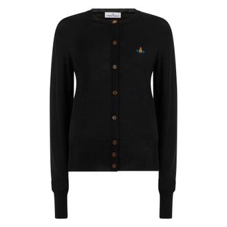 Vivienne Westwood Cardigans, female, Black, Size: M Bea Cropped Cardigan