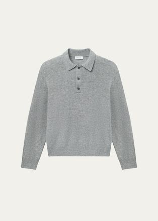 Frame Denim Mens Boiled Wool Polo Sweater