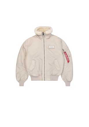 Alpha Industries Bomberjacke ALPHA INDUSTRIES B-15 III TT Two Tone, Herren, Gr. L, beige (organic beige), Obermaterial: 100% Nylon, Futter: 100% Polyester, &Auml;rmelfutter
