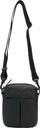 HUGO BOSS Tassen, Heren, Zwart, ONE Size, Polyester, Stormy North South Zip