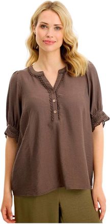 In Front Blouses - Dames - Blouses - Bruin - S - Overhemden