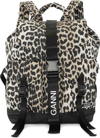 Ganni Recycled Tech Backpack Print
