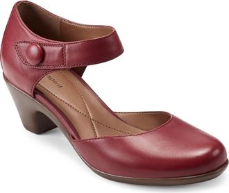 Easy Spirit Clarice Pump in Shine Luxe Red Leather at Nordstrom, Size 10.5