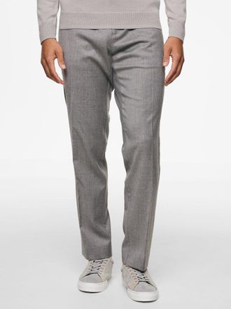 Gentiluomo Lichtgrijze flanel pantalon