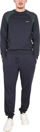 HUGO BOSS Casual Sweatshirt en Joggingbroek Set - Heren - Trainingspakken - Blauw - S - Fitness
