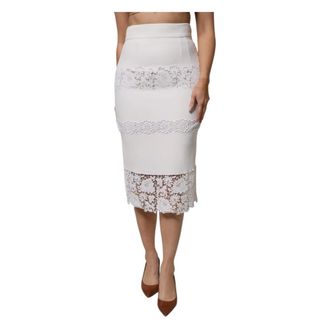 Dolce & Gabbana Dames, Rokken, Wit, Maat: S Katoen