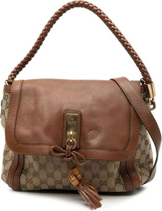 Gucci Pre-owned Shoulder Bags, female, Brown, Size: ONE SIZE Pre-owned Satchel Bag