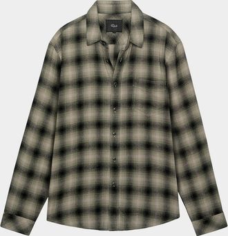 Rails Mens Lennox Brushed Cotton Plaid Button-Down Shirt