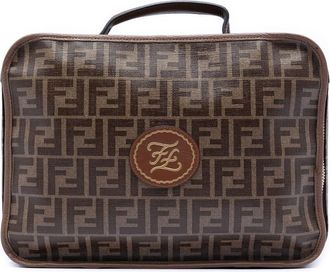 Fendi Pre-owned Fendi Zucca Coated Canvas Karligraphy Travel Bag Ladies Z5LZZ5J8WZV87KDH