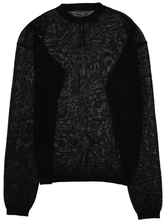 Rick Owens Penta Sheer New Wool Knit Sweater