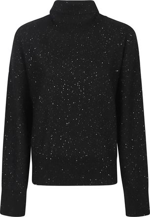 Fabiana Filippi Maglione a collo alto con paillettes - Nero