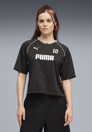 Puma T-Shirt PUMA SPORT RELAXED JERSEY, Damen, Gr. XL, puma schwarz, Piqu&eacute;, Obermaterial: 100% Polyester, unifarben, relaxed fit normal, Rundhals, Shirts T
