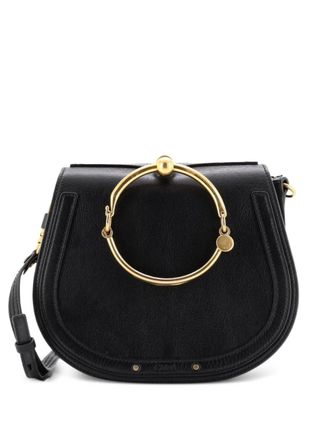 Chlo&eacute; Nile Leather Medium crossbody bag - Nero