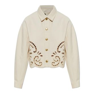 Ulla Johnson Dames, Jassen, Beige, Maat: L Denim