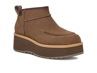 UGG Cityfunc Ultra Mini Womens Boots Hickory : 9.5 B - Medium, Suede
