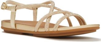 FitFlop Gracie Crystal Strappy Sandal in Platino at Nordstrom, Size 11