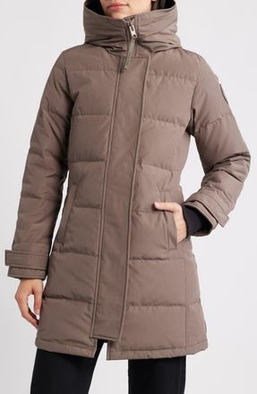 Canada Goose Shelburne Water Resistant 625 Fill Power Down Parka in Taupe Grey at Nordstrom, Size Medium