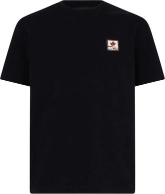 Dsquared2 Camiseta Ski Leaf Cool Fit - Tops - Hombre - Negro - 2XL