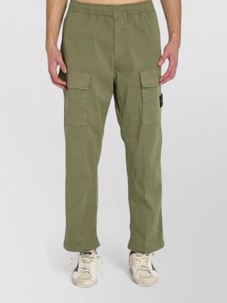 Stone Island cotton loose-fit wide-leg trousers