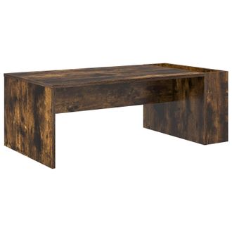 vidaXL Mesa De Caf&eacute; Roble Ahumado 95 X 50 X 34 Cm Madera De Ingenier&iacute;a Vidaxl