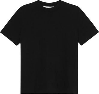 R&oacute;he Zachte wollen trui T-shirt zwart - Dames - T-shirts - Zwart - S - Wol - Tops