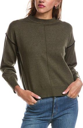 Theo & Spence Theo & Spence Contrast Seam Crewneck Sweater