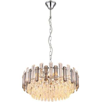 Globo Lighting Globo - lámpara colgante - ORGINA - cromo - vidrio - Ø 59cm - E14