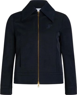 Patou Light Jackets, female, Blue, XS, Short Zipped Jacket