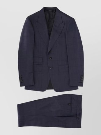 Tom Ford wool checked single breasted suit